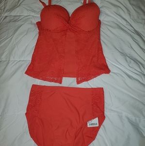 Full Fit All Flyaway Tankini Set 12 Coral Swimsuit
